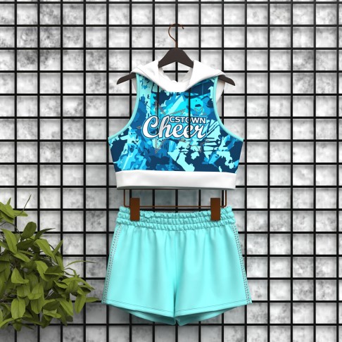 ユースライトブルーチアリーダープラクティスウェア - CSTOWNCHEER